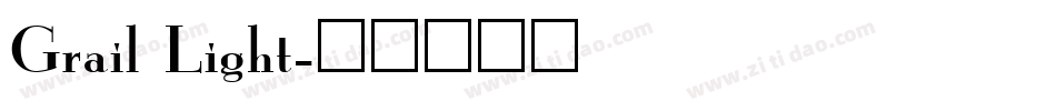 Grail Light字体转换